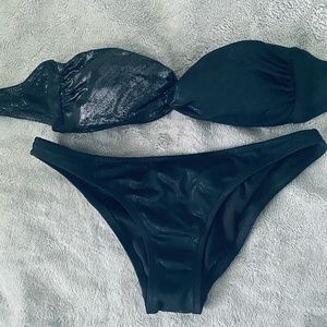 Victoria’s Secret Bandeau shimmer bikini!